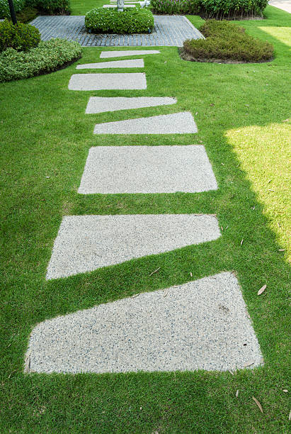 istock Stone walkway in the garden 538040557