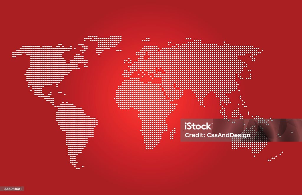 World Vector Red World Map Vector Red Color Map Vector Stock Illustration - Download ...