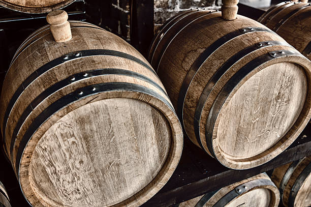 istock Wine or Rum Stored in Oak Barrels. 538041855
