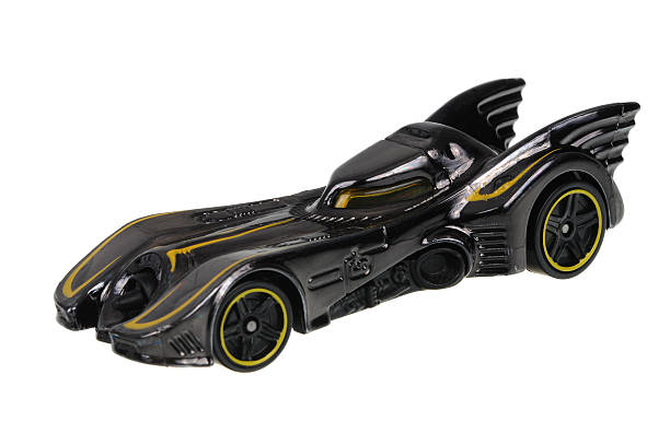 batmóvel quente diecast de rodas de carro de brinquedo - batman imagens e fotografias de stock