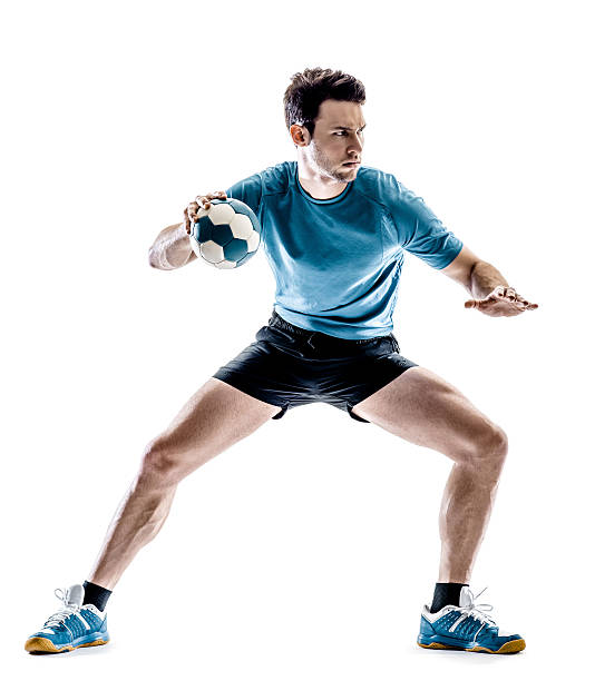 istock man handball player isolated 538042358