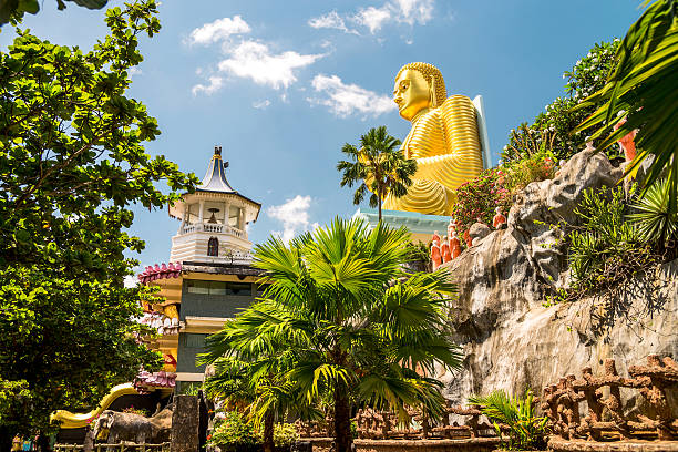 Cave temple in Dambulla, Sri Lanka.