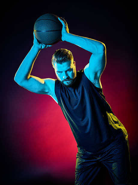 istock basketball player man Isolated 538042740