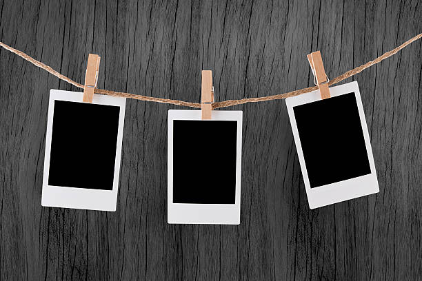 istock Polaroid Photo Frames on Rope. 538042790