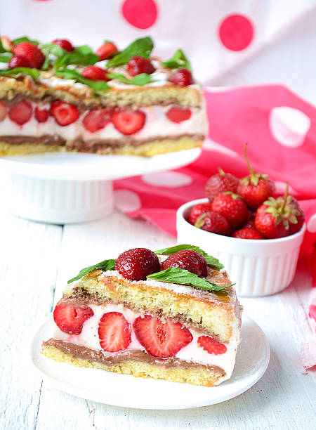 istock Strawberry cake with banana and chocolate 538042839