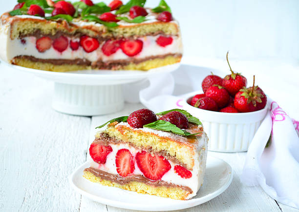 istock Strawberry cake with banana and chocolate 538042855
