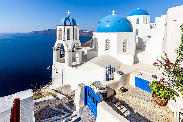 istock Blue domes in Oia, Santorini Island, Greece 538044730
