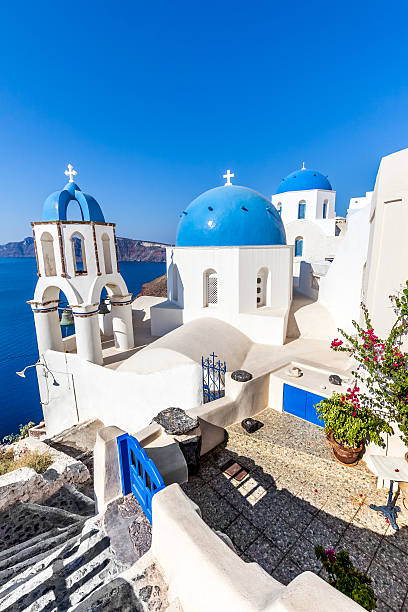 istock White blue archtecture, Oia village, Santorini, Greece 538045176