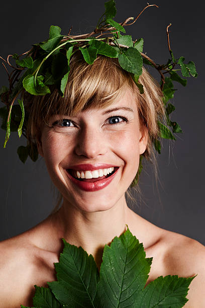 istock Mother nature blue eyed blond, smiling 538046946