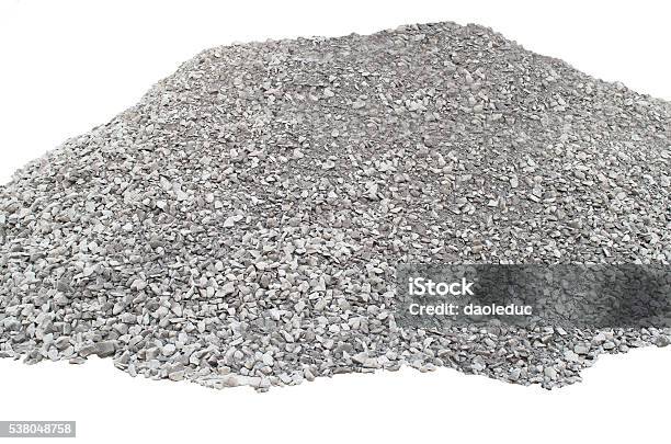 Big Pile Of Crushed Stones Stock Photo - Download Image Now - Gravel, Heap, Bentonite