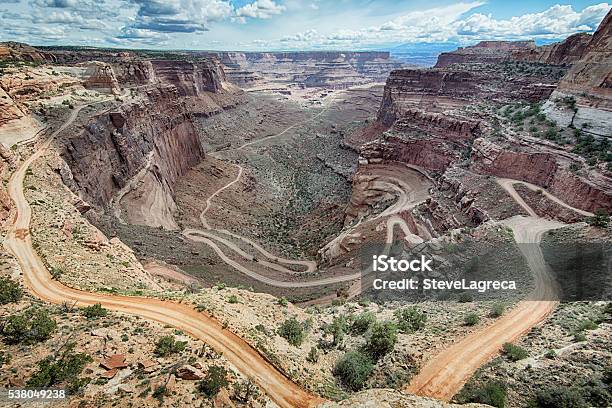 Shafer Switchbacks Canyonlands National Park Ut Stock Photo - Download Image Now - Dirt Road, Adventure, Arid Climate