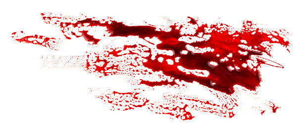 Bloodstain stock photo