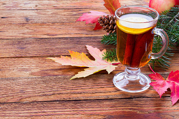 istock tea with cinnamon and lemon and ripe apples 538050518