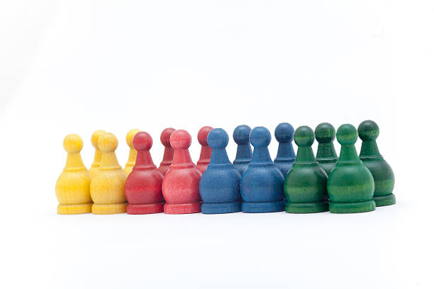 istock Battle chess on the white background, Little chess 538051890