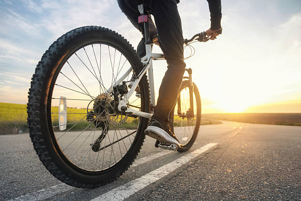 istock Ride on bike on the road 538052468