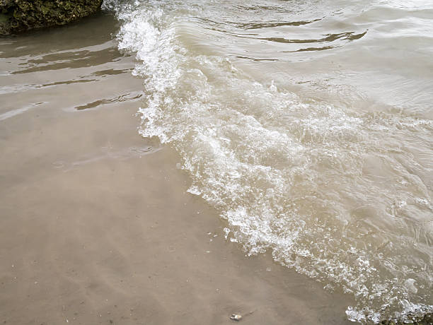 istock Soft wave of sea on sandy beach. Background. soft focut 538053374