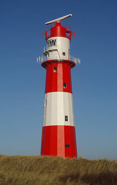 The Small Lighthouse at Borkum stock photo