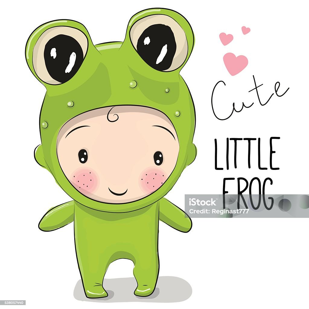 Cute Cartoon Boy Stock Illustration - Download Image Now - Baby - Human  Age, Frog, Art - iStock