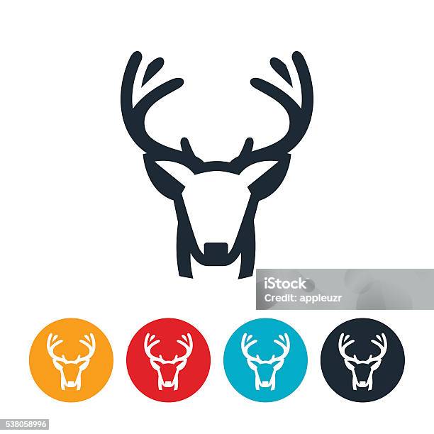 Buck Mule Deer Stock Illustration - Download Image Now - Deer, Icon Symbol, Hunting - Sport