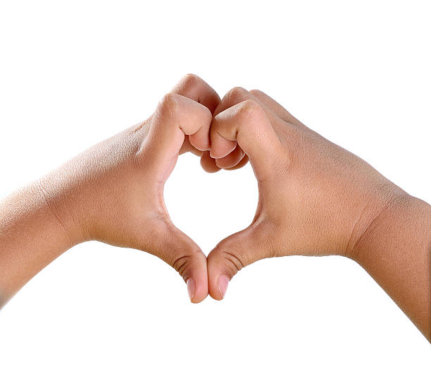 istock child hand Heart  on white background 538059640