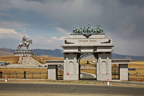 Genghis Khan Statue Complex near Tsonjin Boldog. Mongolia