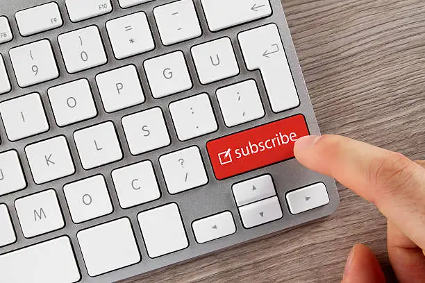 Photo of Subscribe Button on a Computer Keyboard
