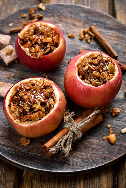 istock Baked apples stuffed with granola 538061298