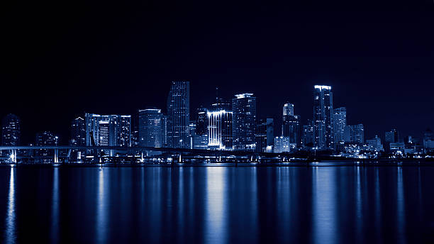 istock Miami city at night 538063638