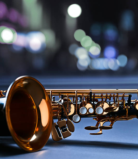 saxofone - close up musical instrument saxophone jazz - fotografias e filmes do acervo