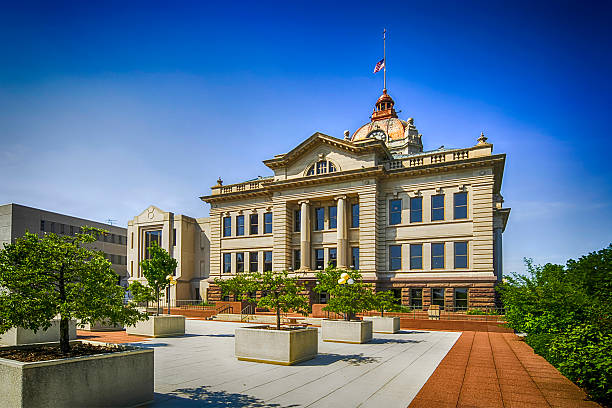 Brown County Courthouse building in Green Bay, Wisconsin stock photo