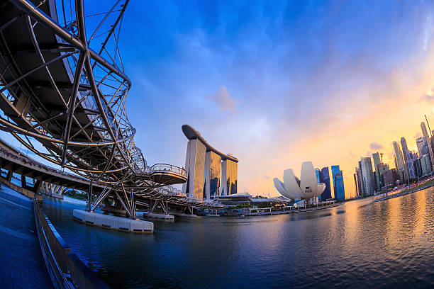 istock Skyline of Singapore  a beautiful sunset 538065721