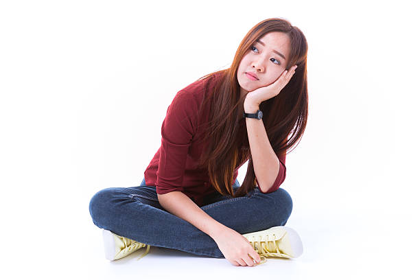 istock Young Asian student isolated on white background. 538066098