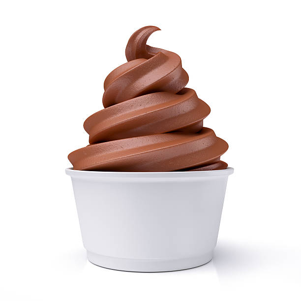 istock chocolate ice cream in paper cup 538067674