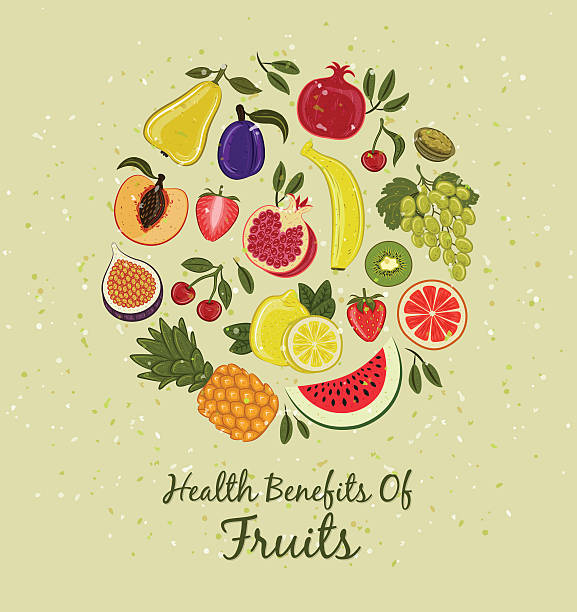 ilustraciones, imágenes clip art, dibujos animados e iconos de stock de hermoso ilustración de frutas - plum grape fruit clip art