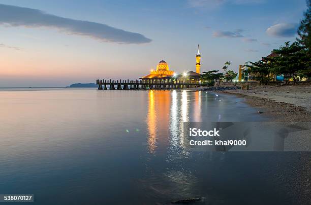 Malaysian Mosque With Water Reflection Stock Photo - Download Image Now - 2015, Architecture, Asia