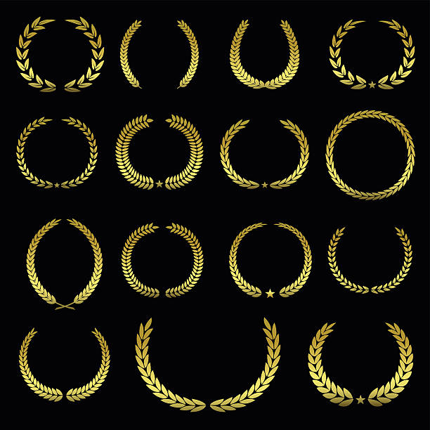 istock Collection of Golden Laurel Wreaths vol 1 538070577
