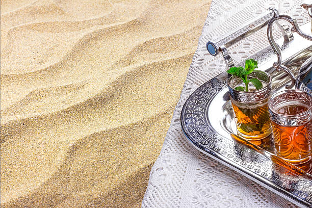 istock Bowl of Moroccan harira soup,chebakia, dates for iftar 538071982
