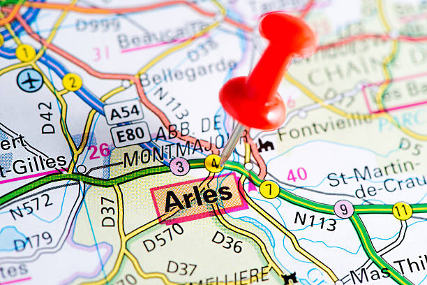 istock European cities on map series: Arles 538082689