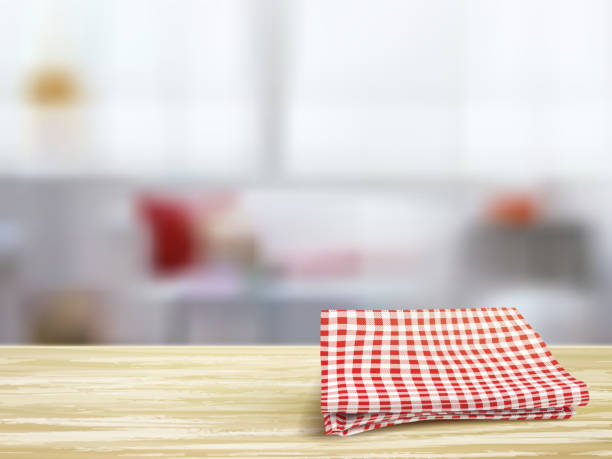 istock closeup of wooden desk and tablecloth in room 538085987