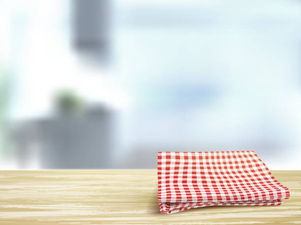 istock closeup of wooden desk and tablecloth in room 538085995
