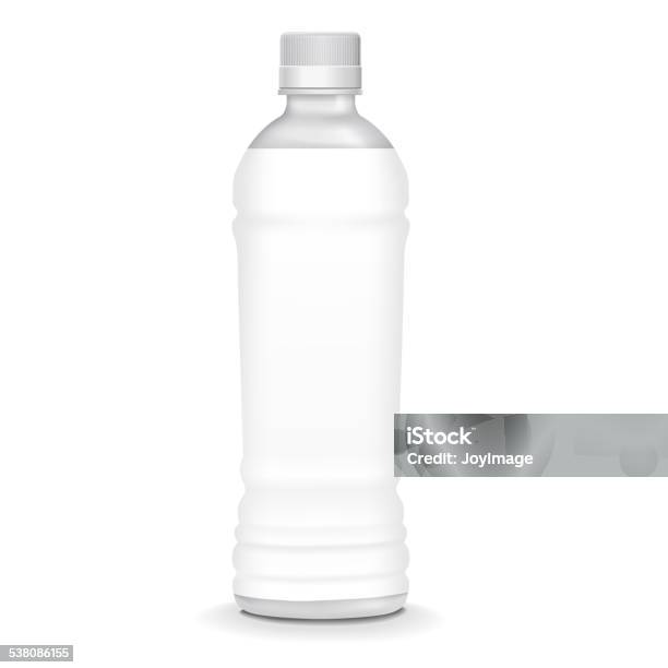 Plastic Bottle With Blank Label Stock Illustration - Download Image Now - Bottle, Purified Water, Three Dimensional