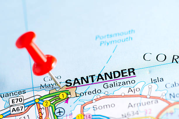 istock European cities on map series: Santander 538086787
