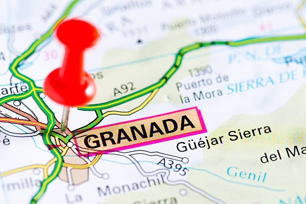 istock European cities on map series: Granada 538086855
