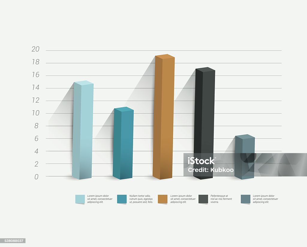 Simple Color Graph Flat Chart Graph Simply Color Editable Infographics Elements Stock ...