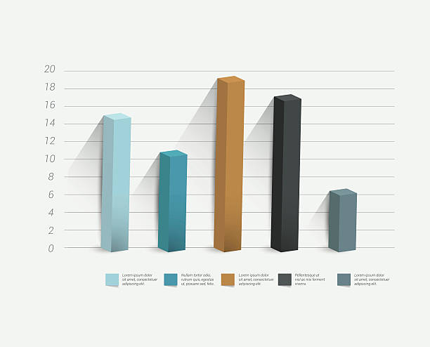 Flat chart, graph. Simply color editable. Infographics elements. vector art illustration