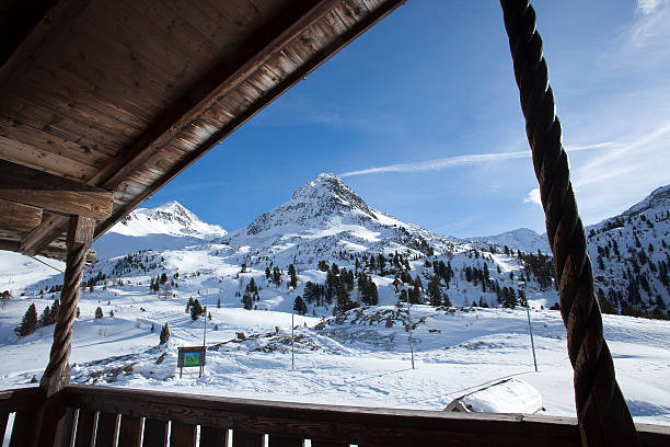 istock Beautiful view from a ski hut  in Austria 538088455