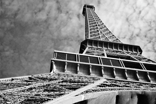 The eiffel tower in a different view
