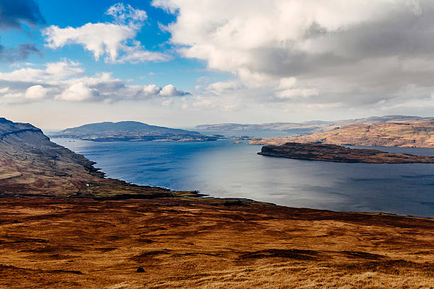 Landscape of the Island of Mull on the west coast of Scotland looking towards the long island of Ulva. AdobeRGB colorspace.