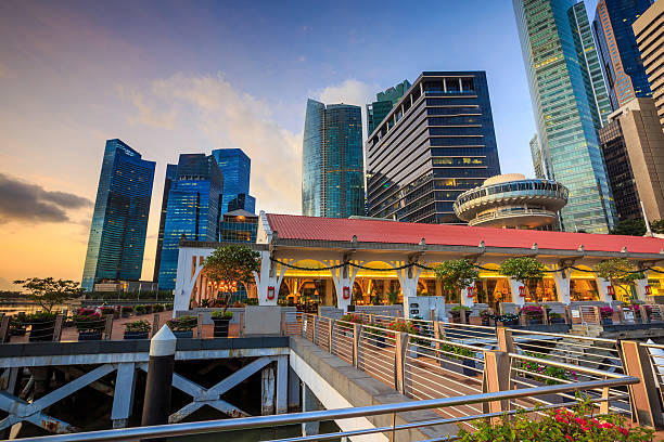 istock Beuatiful sunrise in the morning at Singapore 538100579