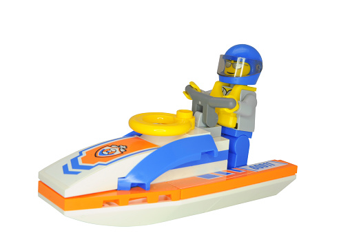 Merchandising efter det Portal Lego City Jet Ski And Minifigure Stock Photo - Download Image Now -  Personal Watercraft, Blue, City - iStock